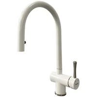 Кухонный смеситель FKM 47P SS Alpine White Fabiano