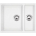 Гранитная мойка Quadro 56x46x15 Alpine White Fabiano