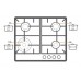 Газовая панель FHG 1044 VGHT2 White Glass Fabiano