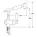 Кухонный смеситель FKM 67P SS Inox Antique Fabiano