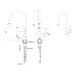 Кухонный смеситель FKM 47P SS Antracit Fabiano