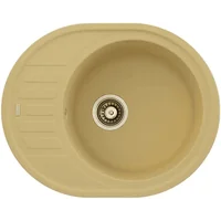 Гранитная мойка Arc 62x50 Cream Fabiano