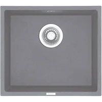 Гранитная мойка Quadro 45x40 Titanium Fabiano