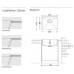 Гранитная мойка Quadro 53x46 Grey Metallic Fabiano