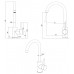 Кухонный смеситель FKM 41 SS Beton Fabiano