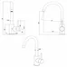 Кухонный смеситель FKM 41 SS Cream Fabiano