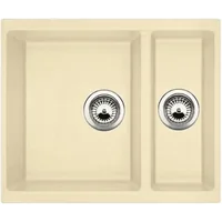 Гранитная мойка Quadro 56x46x15 Cream Fabiano