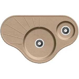 Гранитная мойка Arc 94x58x15 Beige Fabiano