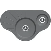 Гранитная мойка Arc 94x58x15 Titanium Fabiano