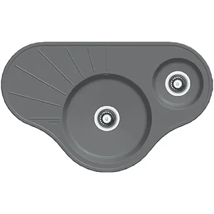 Гранитная мойка Arc 94x58x15 Titanium Fabiano