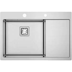 Нерж. мойка TOP 69 Left (69x51) 1.2мм Fabiano Нерж. мойка TOP 69 Left (69x51) 1.2мм Fabiano