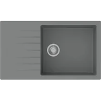 Гранитная мойка Classic 86x50 XL Grey Metallic (New) Fabiano