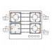 Газовая панель FHG 1444 VGHT White glass Fabiano