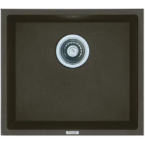 Гранитная мойка Quadro 45x40 Espresso Fabiano