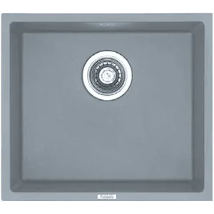 Гранитная мойка Quadro 45x40 Grey Metallic Fabiano