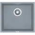 Гранитная мойка Quadro 45x40 Grey Metallic Fabiano