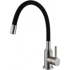Кухонный смеситель FKM 56 SS Flex Inox (Black) Fabiano