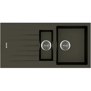 Гранитная мойка Classic 100x50x15 Espresso Fabiano