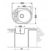 Гранитная мойка Arc 62x50 Antracit Fabiano