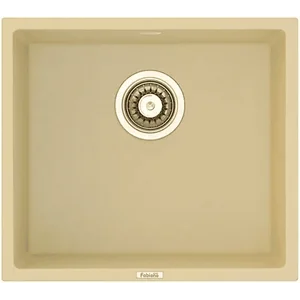 Гранитная мойка Quadro 45x40 Cream Fabiano
