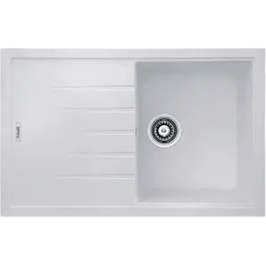 Гранитная мойка Classic 78x50 Alpine White Fabiano