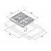 Газовая панель FHG 1444 VGHT Champagne glass Fabiano