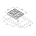 Газовая панель FHG 1444 VGHT Champagne glass Fabiano