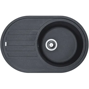 Гранитная мойка Arc 77x50 Antracit Fabiano