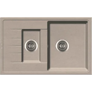 Гранитная мойка Classic 78x50x15 Beige Fabiano