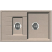 Гранитная мойка Classic 78x50x15 Beige Fabiano