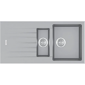 Гранитная мойка Classic 100x50x15 Grey Metallic Fabiano