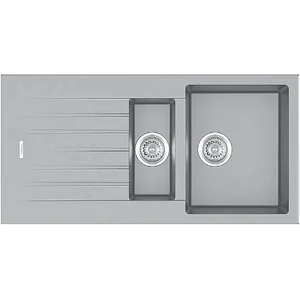 Гранитная мойка Classic 100x50x15 Grey Metallic Fabiano