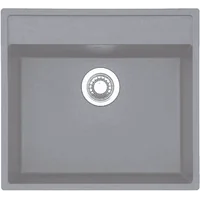 Гранитная мойка Quadro 56x51 Titanium Fabiano