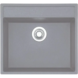 Гранитная мойка Quadro 56x51 Titanium Fabiano
