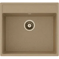 Гранитная мойка Quadro 56x51 Beige Fabiano