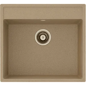 Гранитная мойка Quadro 56x51 Beige Fabiano