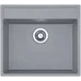 Гранитная мойка Quadro 56x51 Grey Metallic Fabiano
