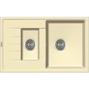 Гранитная мойка Classic 78x50x15 Cream Fabiano