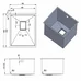 Нерж. мойка Quadro 49 R10 Nano Cooper (49x44) 1,20 мм Fabiano