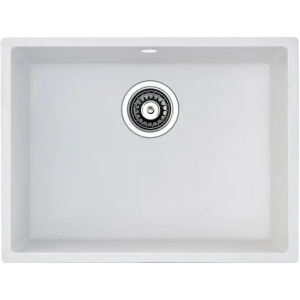 Гранитная мойка Quadro 53x46 Alpine White Fabiano