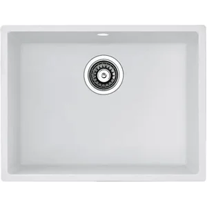 Гранитная мойка Quadro 53x46 Alpine White Fabiano