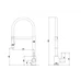 Кухонный смеситель FKM 43C SS Inox Fabiano