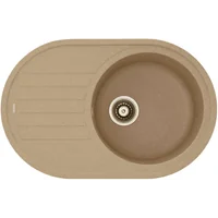 Гранитная мойка Arc 77x50 Beige Fabiano