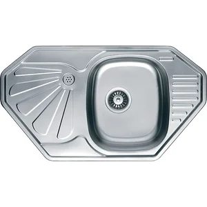 Нерж. мойка BR 85x47,2 угловая матовая 304 Fabiano Нерж. мойка BR 85x47,2 угловая матовая 304 Fabiano