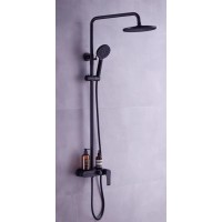 Душовая система AquaFocus Black Fabiano Душовая система AquaFocus Black Fabiano