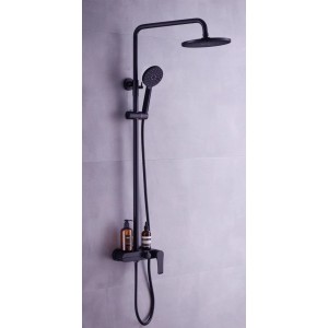 Душовая система AquaFocus Black Fabiano