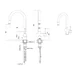 Кухонный смеситель FKM 47P SS Titanium Fabiano