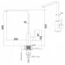 Кухонный смеситель FKM 52 SS Beton Fabiano