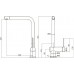 Кухонный смеситель FKM 55 SS Alpine White Fabiano
