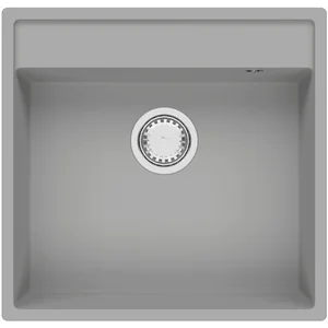 Гранитная мойка Cubix 53x50 Grey Metallic Fabiano